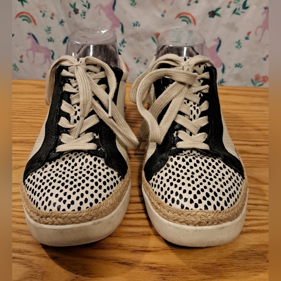 Crown Vintage Adelite Navy & White Jute Boho Neutral Casual Sneaker Shoe SZ 7.5M - Picture 2 of 8